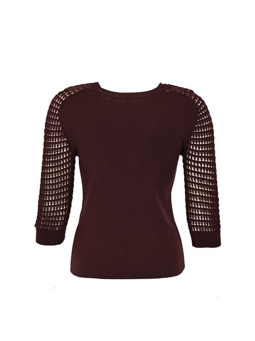 Maglia Nives in lana con trafori Liviana Conti | F5WA40D94-1